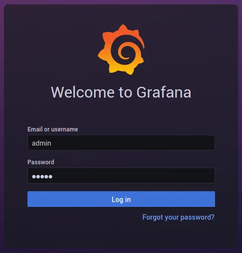 Grafana 로그인