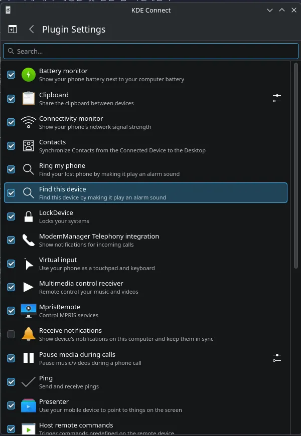 kde connect