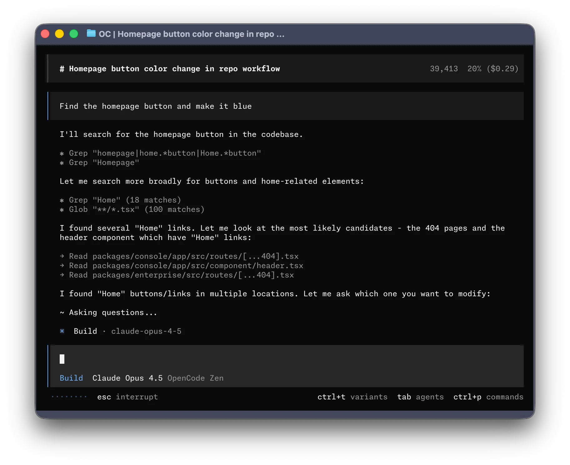 OpenCode TUI